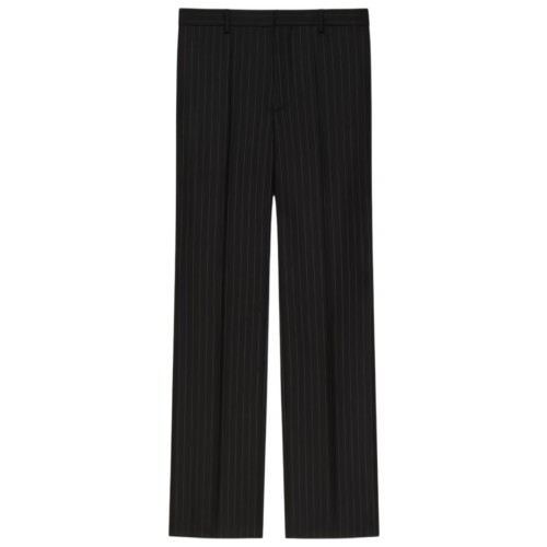 Black Tailored Wool Trousers