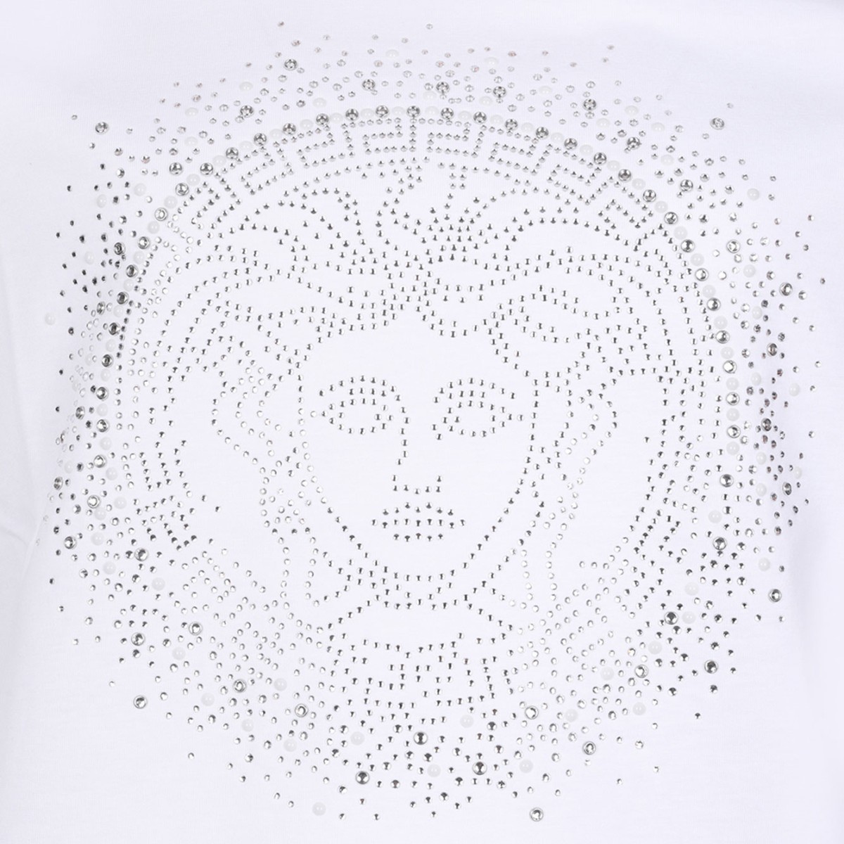 White T-shirt With Crystals