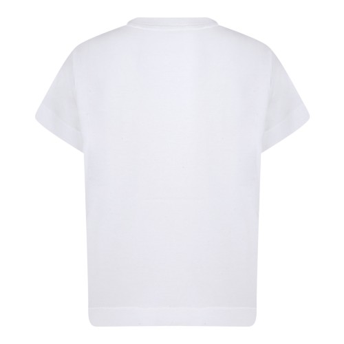 White Cotton T-Shirt with Givenchy Tape 2