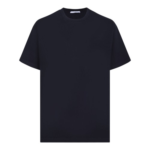 Dark Navy T-Shirt With Logo Stamp Print