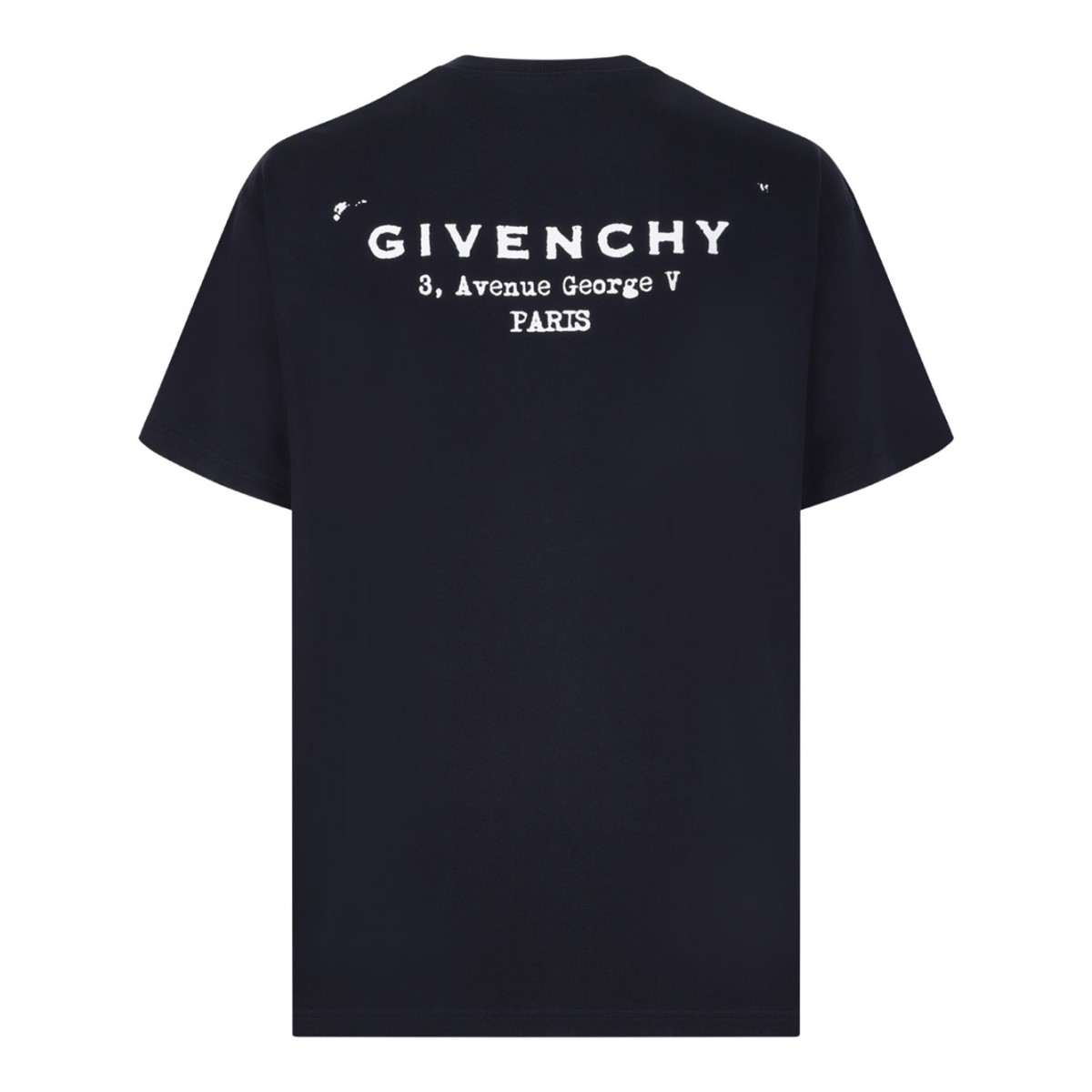 Dark Navy T-Shirt With Logo Stamp Print