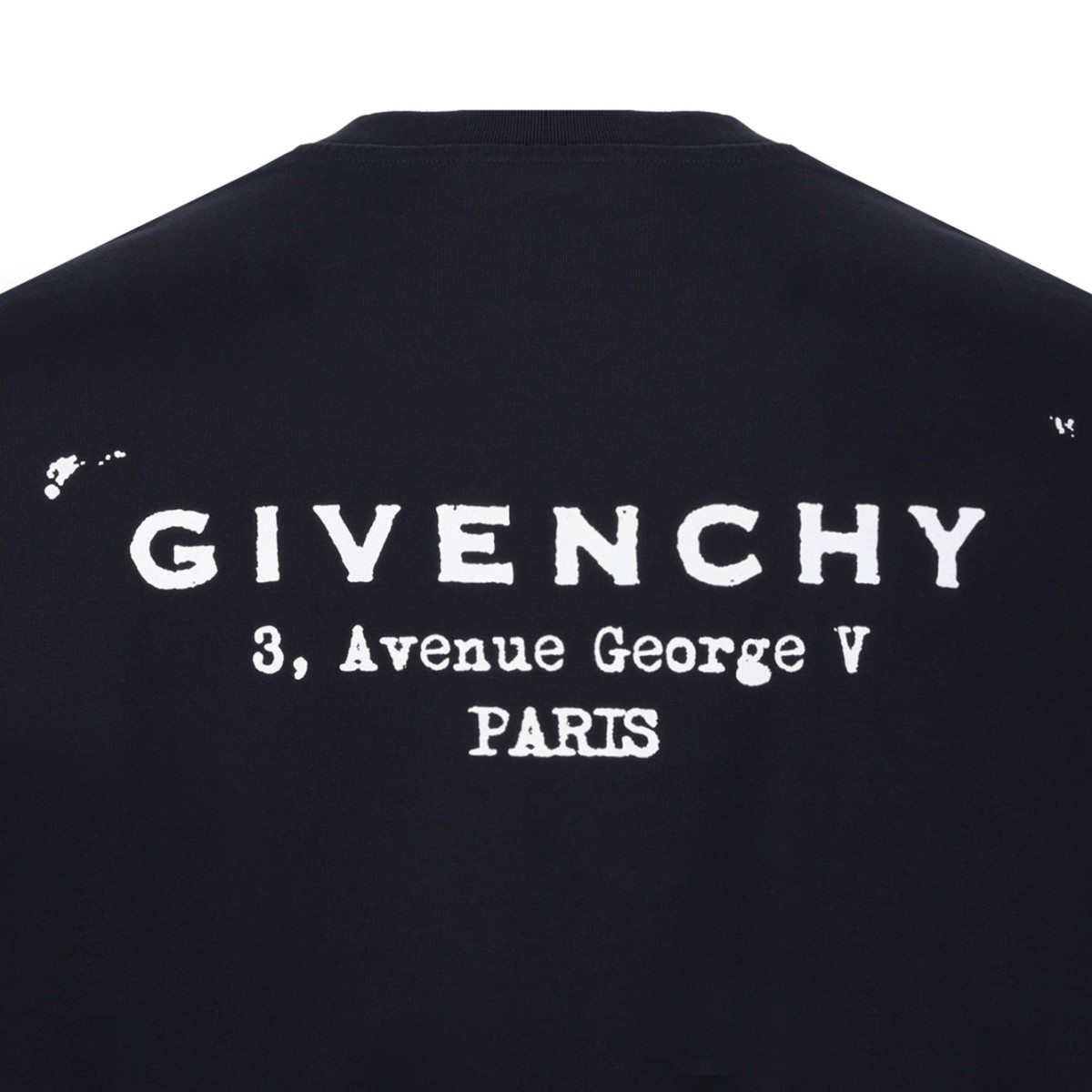 Dark Navy T-Shirt With Logo Stamp Print