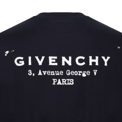 Dark Navy T-Shirt With Logo Stamp Print