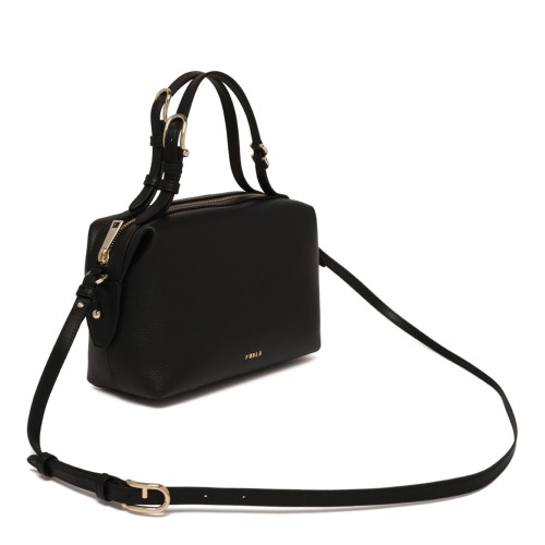 Black Double Boston Bag