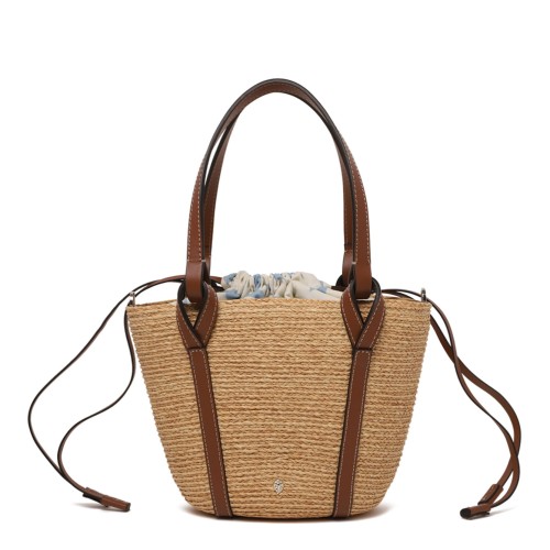 Natural Bisou Mini Basket Bag