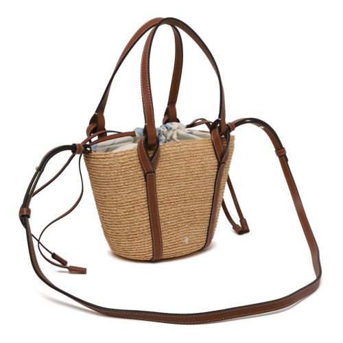 Natural Bisou Mini Basket Bag