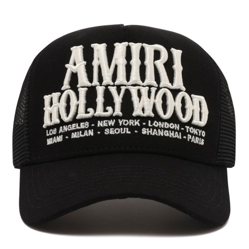 Black Hollywood Sign Baseball Cap