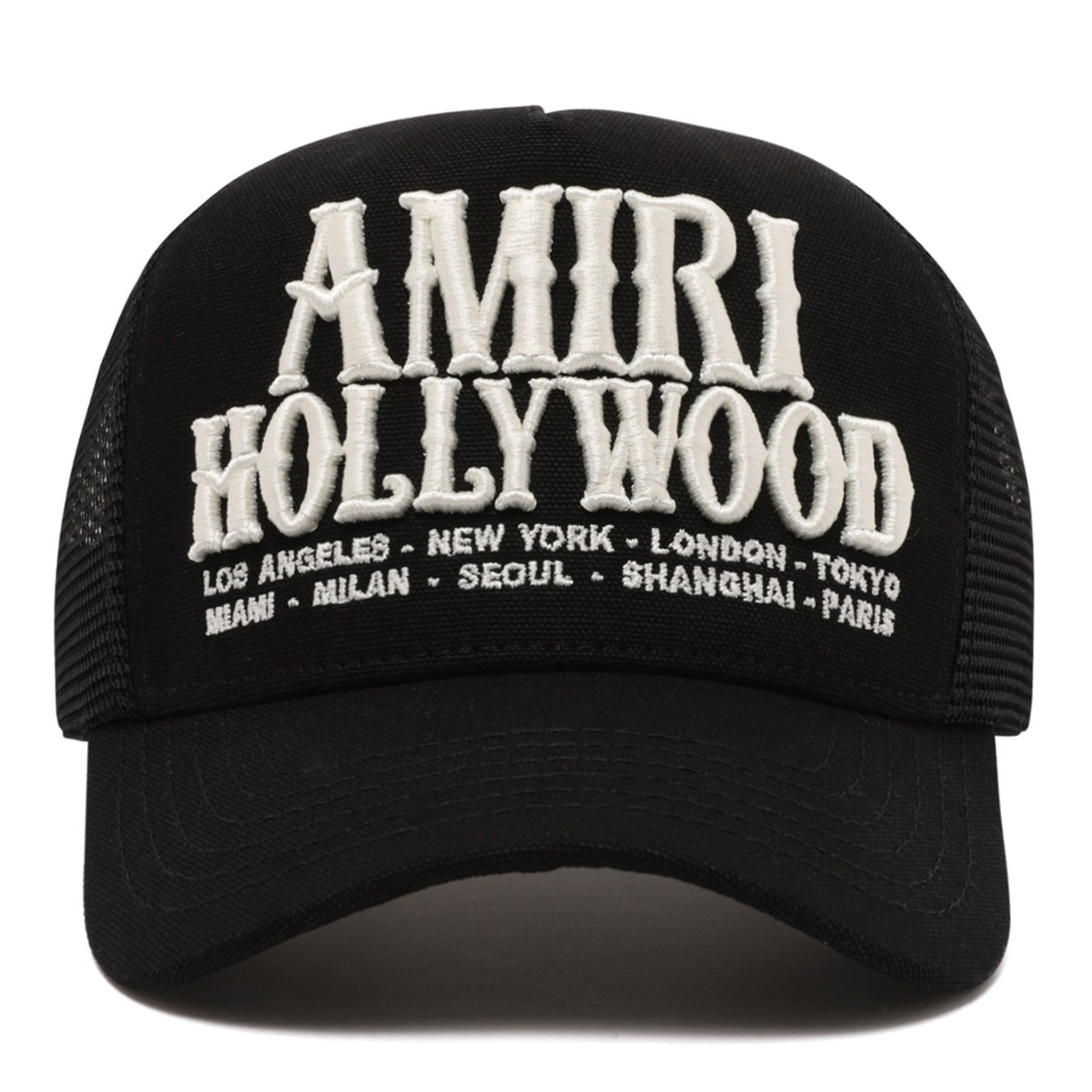 Black Hollywood Sign Baseball Cap