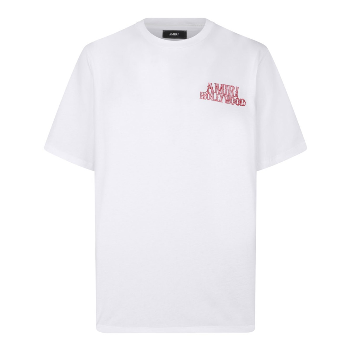 Ivory Hollywood Print Cotton T-Shirt