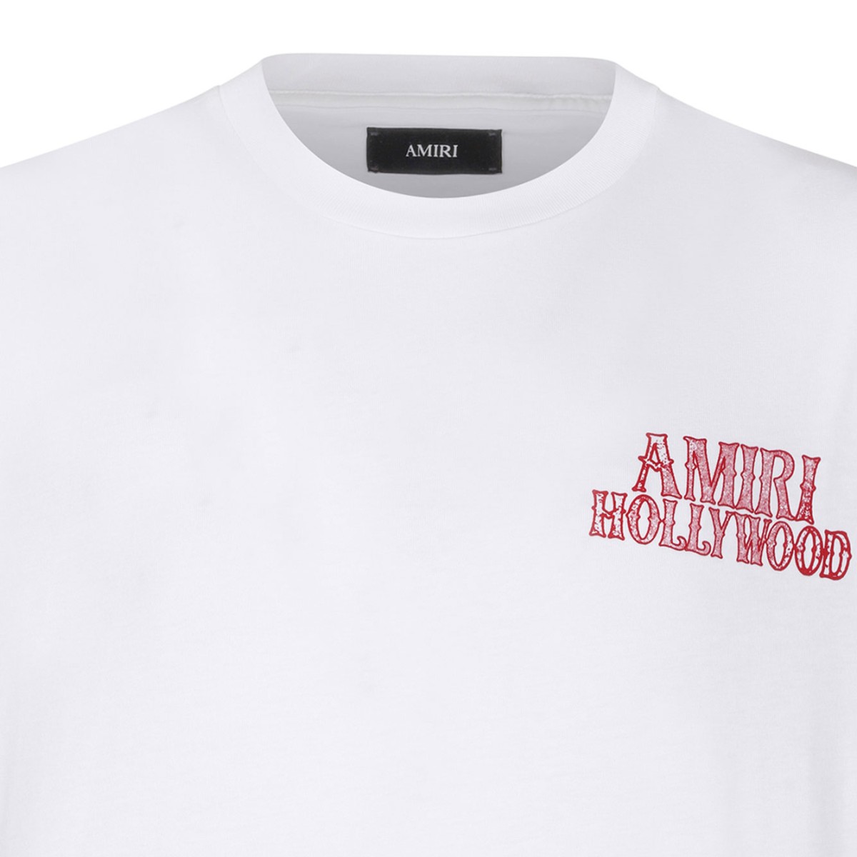 Ivory Hollywood Print Cotton T-Shirt