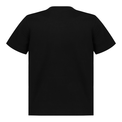 Black Embroidered Heart Logo T-Shirt 2