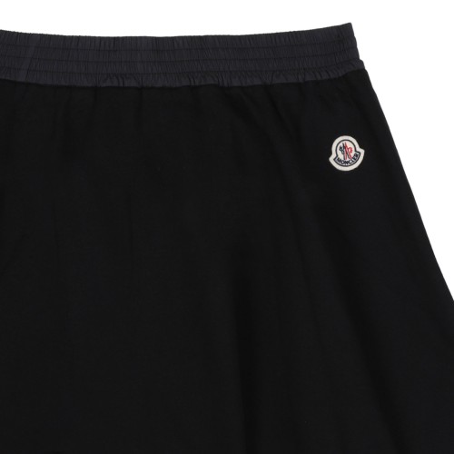 Black Logo Embroidered Skirt