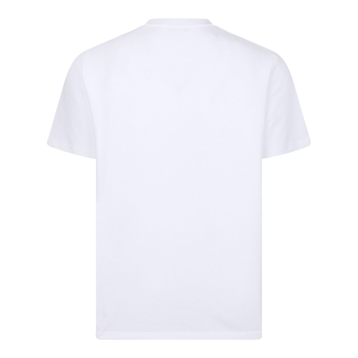 White and Black Letter Flock T-Shirt