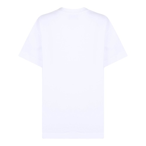 White Logo Print T-Shirt