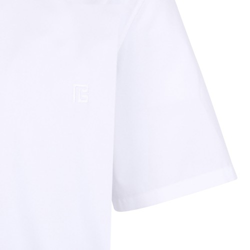 White Short-Sleeve Cotton Poplin Shirt