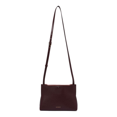 Burgundy Folded Pochette Shoulder Bag