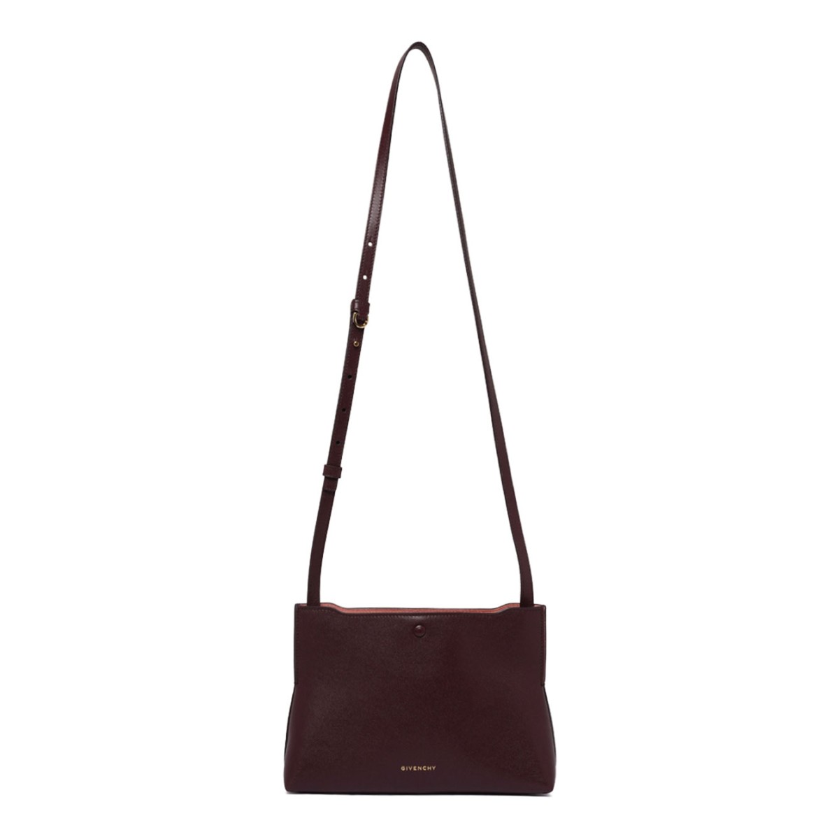 Burgundy Folded Pochette Shoulder Bag