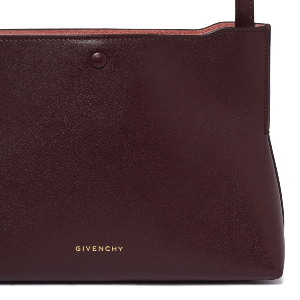 Burgundy Folded Pochette Shoulder Bag
