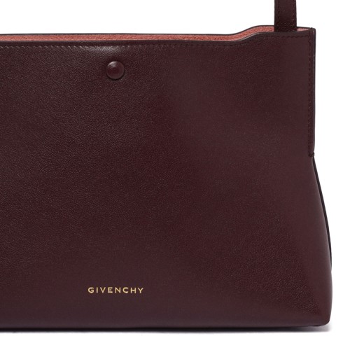 Burgundy Folded Pochette Shoulder Bag