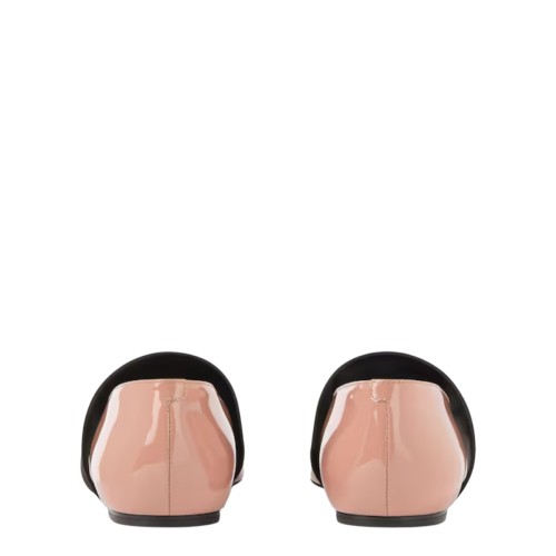 Poweder Pink Sliced Square Ballerinas