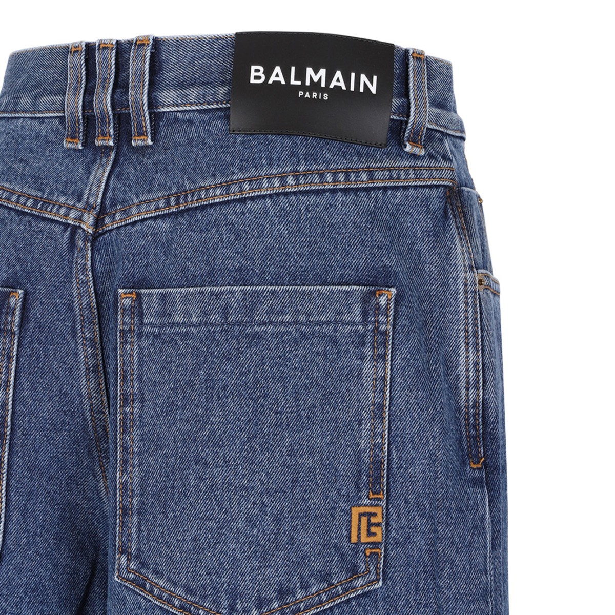 Blue Denim Wide Leg Jeans