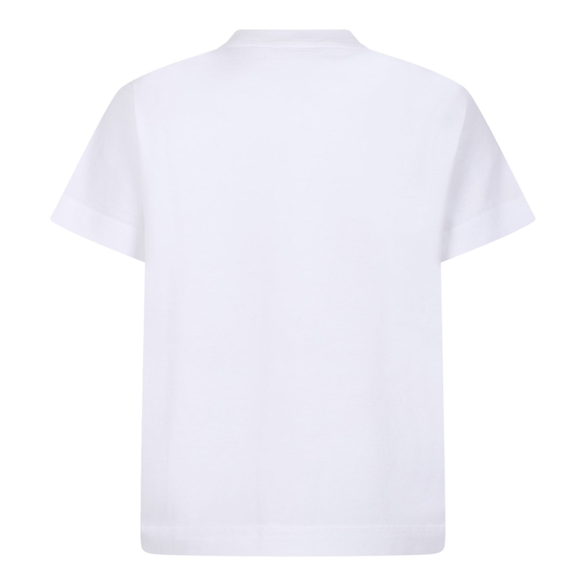 White T-shirt In Cotton With Logo Clapperboard Print