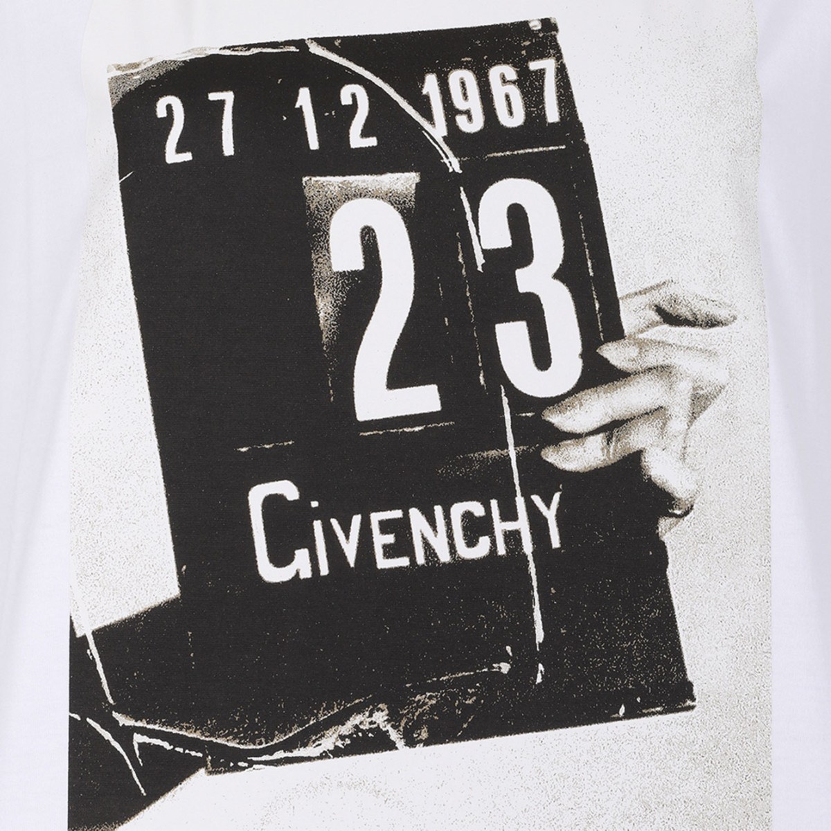 White T-shirt In Cotton With Logo Clapperboard Print