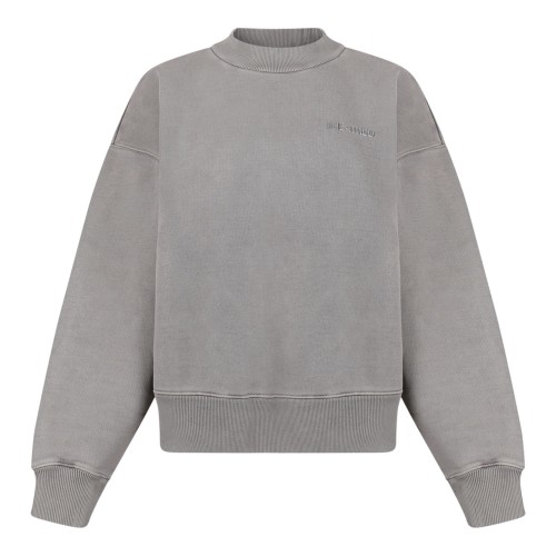 Beige Logo Embroidered Sweatshirt