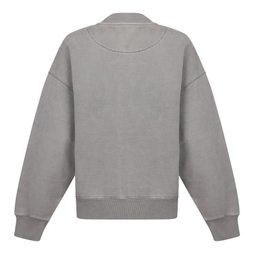 Beige Logo Embroidered Sweatshirt