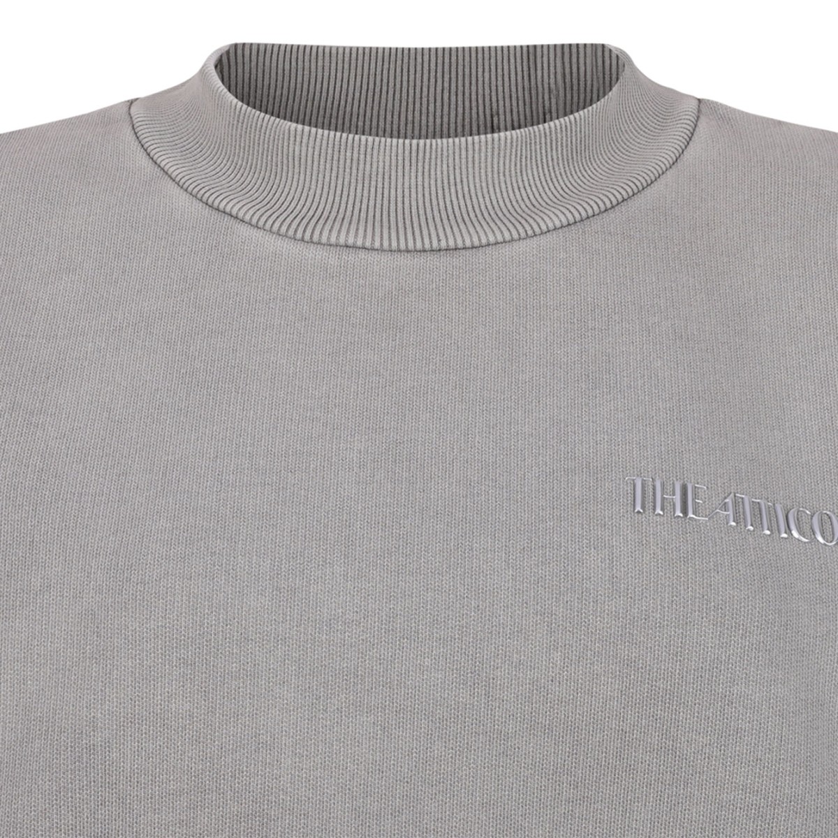 Beige Logo Embroidered Sweatshirt