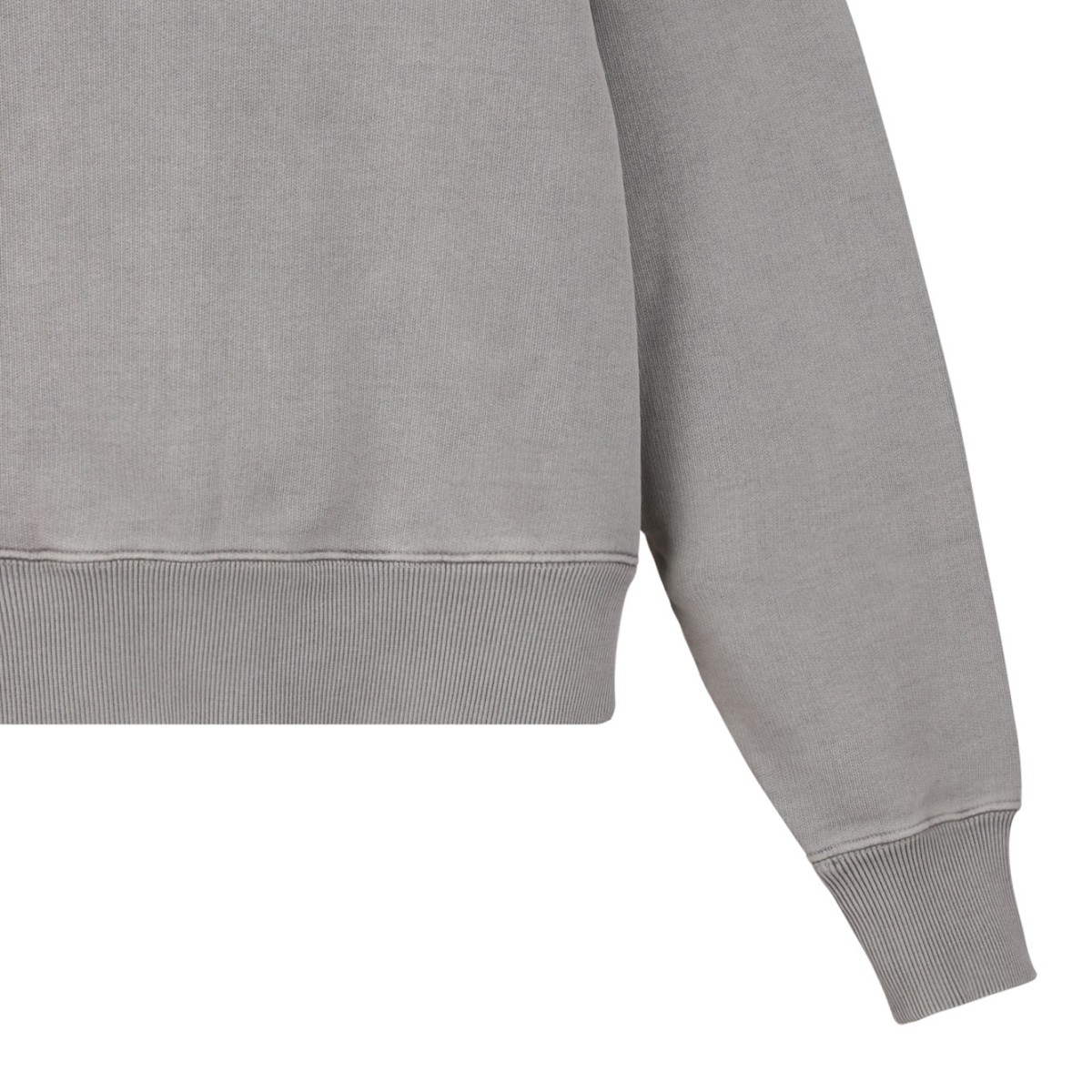 Beige Logo Embroidered Sweatshirt