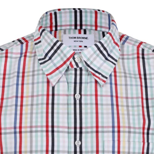 Multicolour Popline Check Motif Shirt
