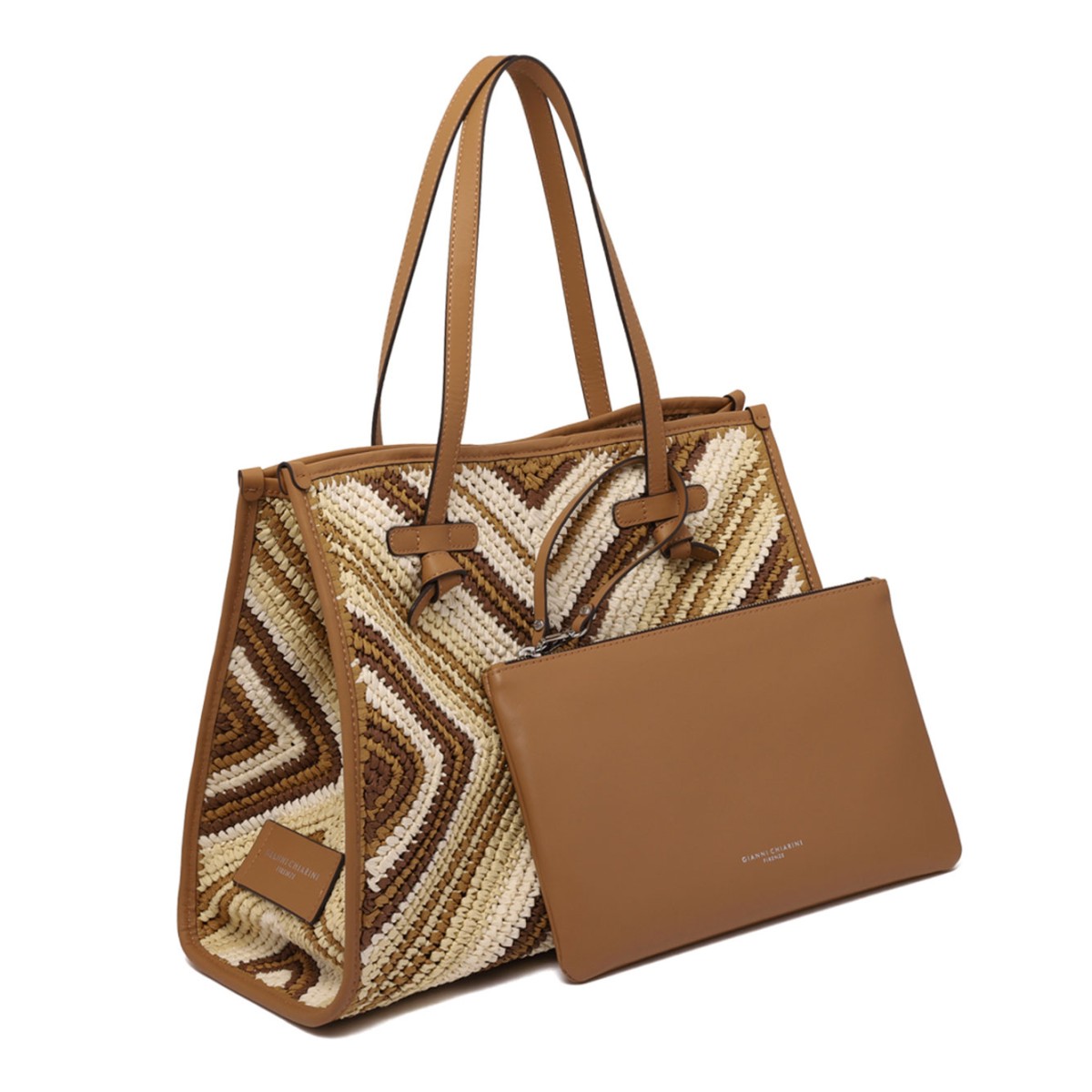 Multicolour Women Straw Tote Bag