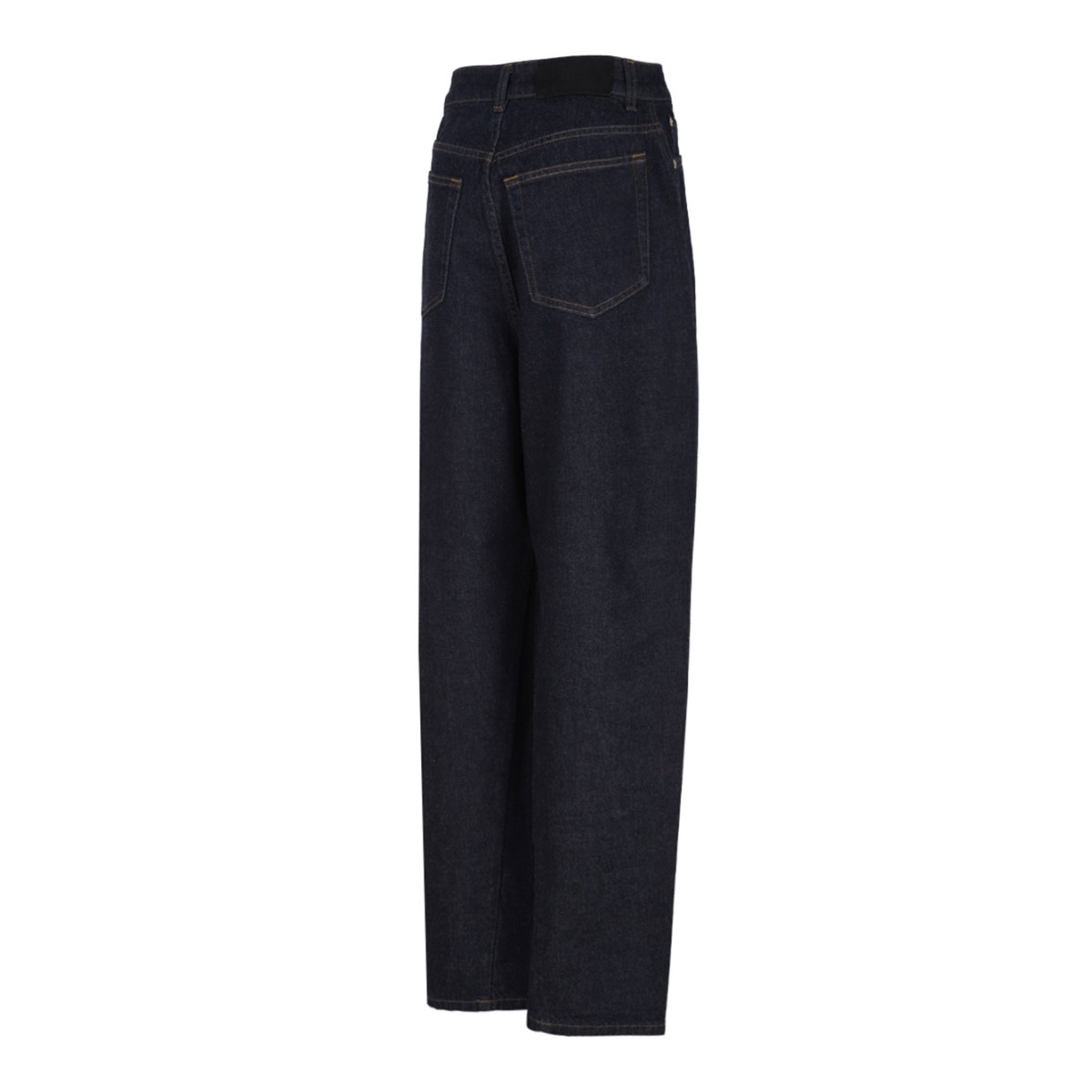 Dark Blue Jeans In Denim