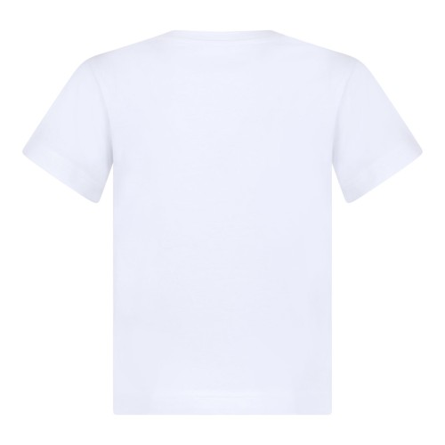 White Embroidered Heart Logo T-Shirt 2