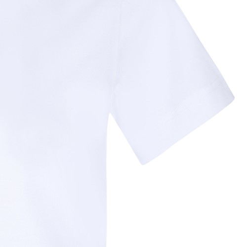 White Embroidered Heart Logo T-Shirt