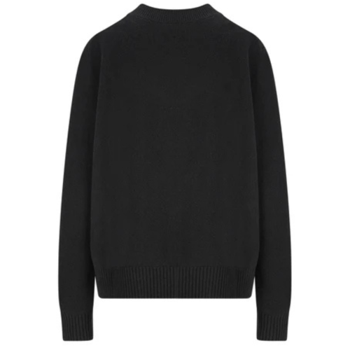 Black Sweater In Wool Cashmere With Givenchy Signature