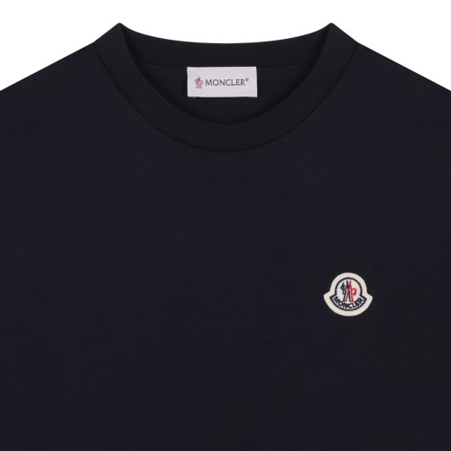 Black, White and Navy Logo-Patch T-Shirt (Pack Of Three).