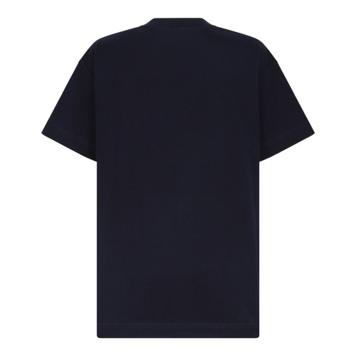 Navy Blue Logo Print T-Shirt 2