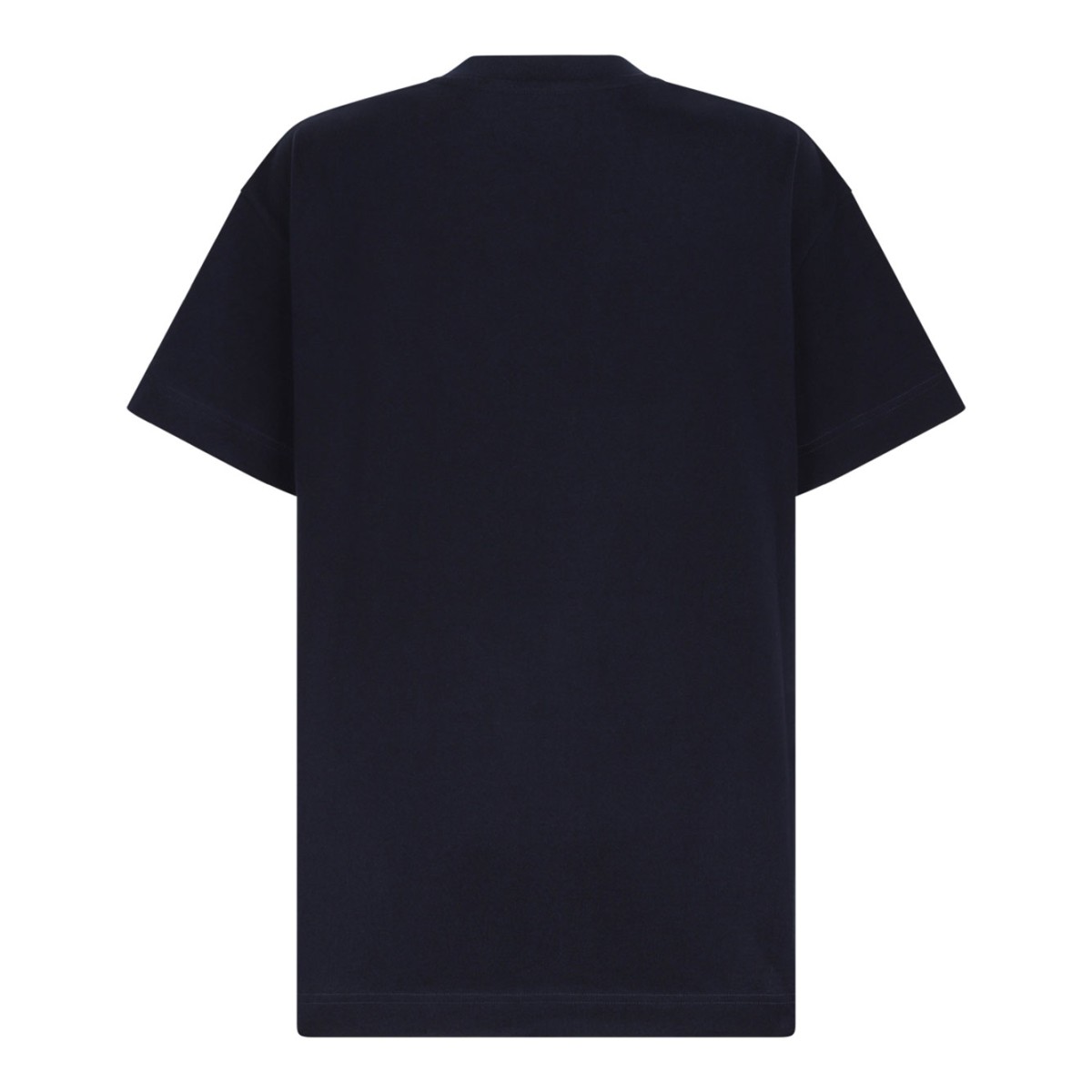 Navy Blue Logo Print T-Shirt