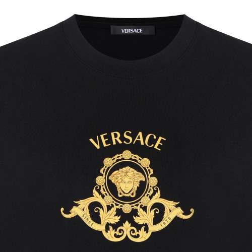 Black Hall Of Heroes Crest T-Shirt