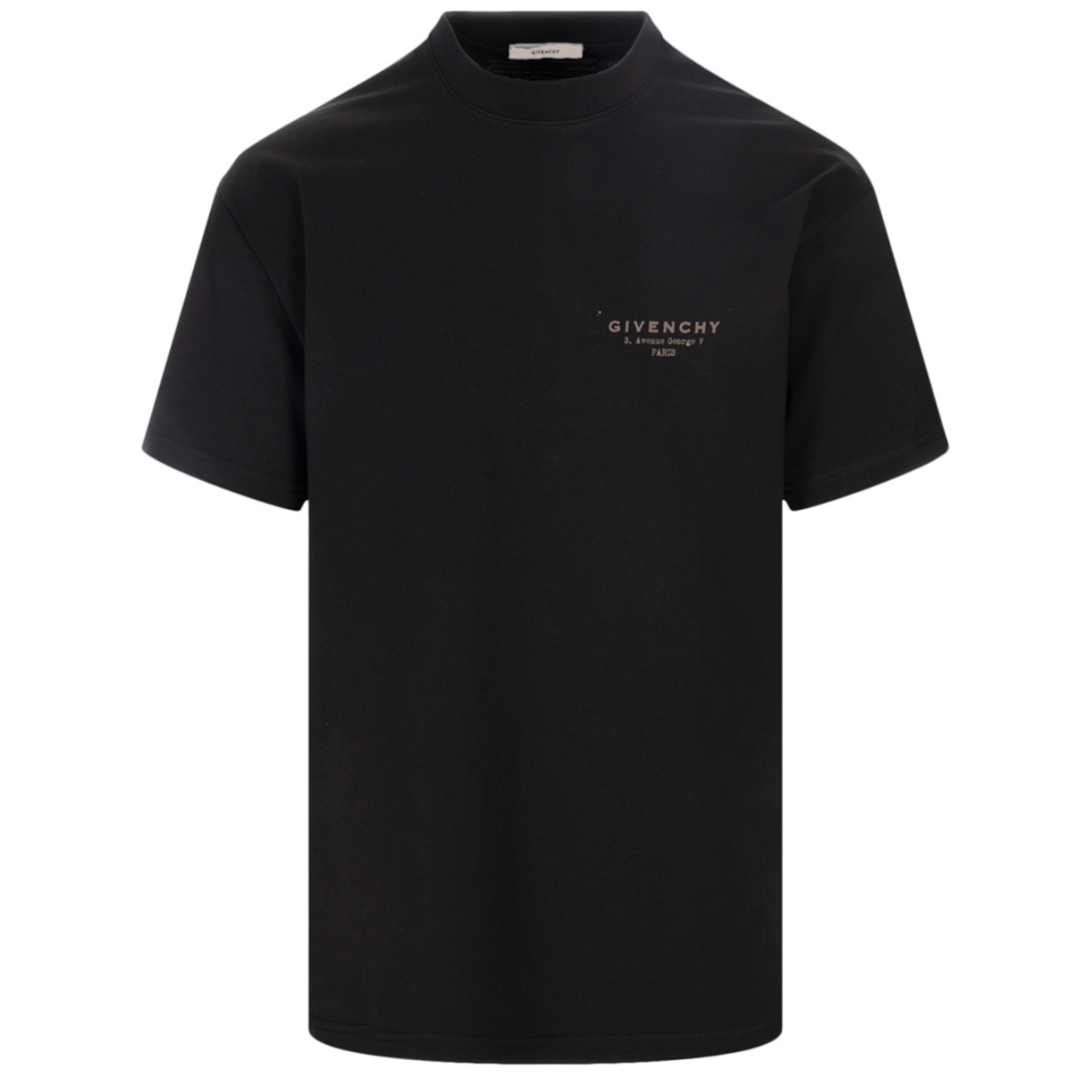 Black Logo-Print Cotton T-Shirt