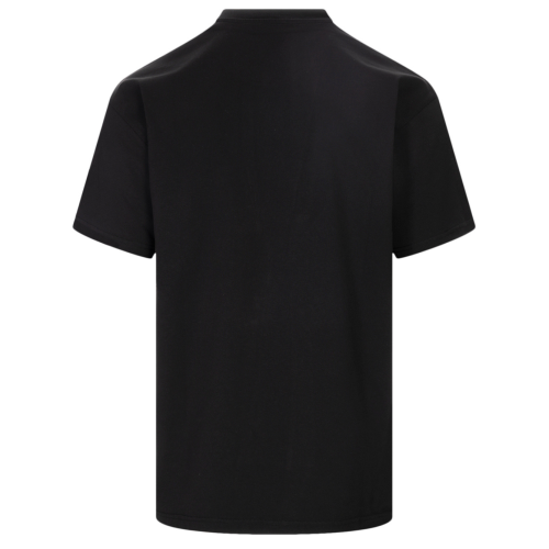 Black Logo-Print Cotton T-Shirt