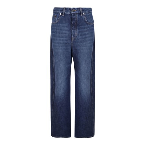 Dark Blue Cotton Jeans