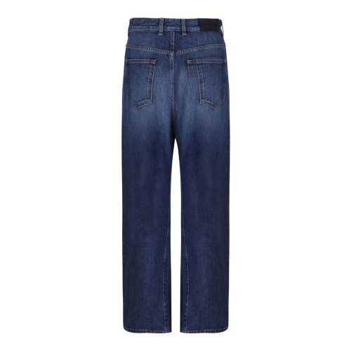 Dark Blue Cotton Jeans