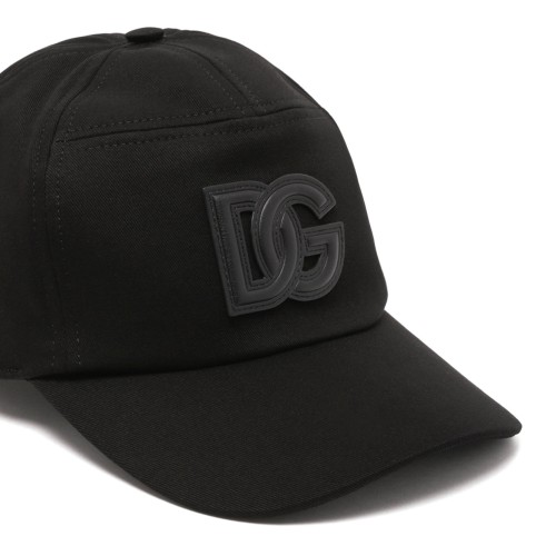 Black Cotton Drill Baseball Cap 2