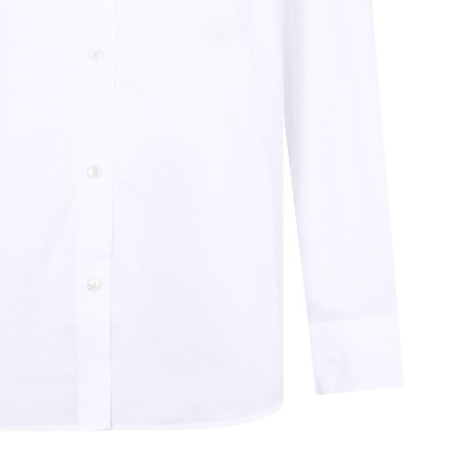 White Formal Shirt In Cotton Poplin