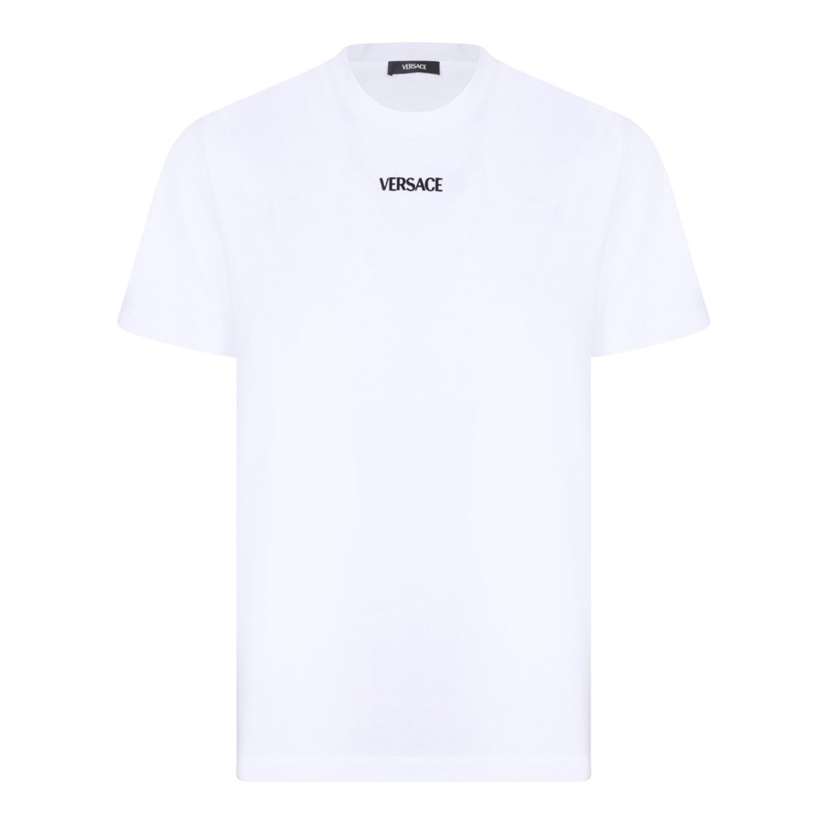 Optical White Slim-Fit Cotton Jersey T-Shirt With Embroidery