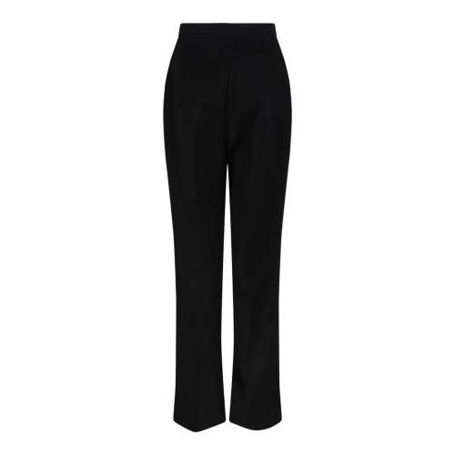 Black Tailored Wool Cigarette Trousers 2