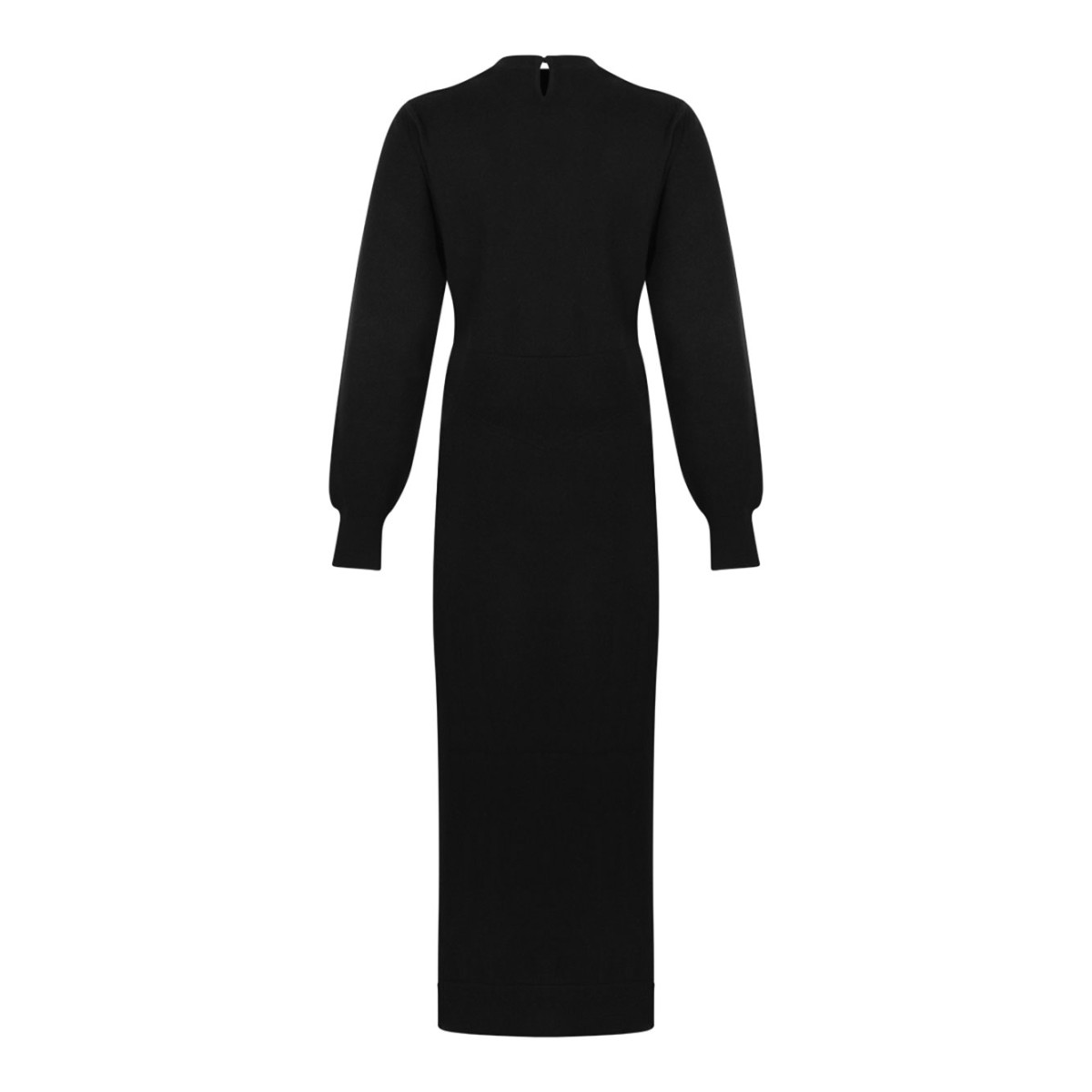 Black Knit Midi Dress